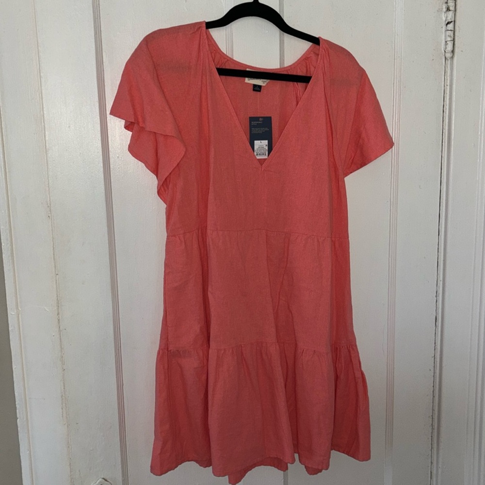 Casual peach dress